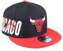 Chicago Bulls 9FIFTY Sidefont Black/Red Snapback - New Era