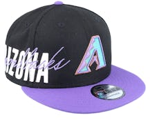 Arizona Diamondbacks 9FIFTY Sidefont Black/Purple Snapback - New Era