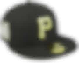 Pittsburgh Pirates 59FIFTY Summerpop Black/Neon Fitted - New Era