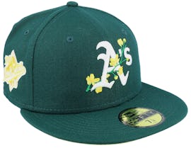 NEW ERA 59FIFTY MLB CLEVELAND GUARDIANS SIDE PATCH BLOOM NAVY