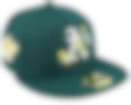 Oakland Athletics 59FIFTY Sidepatchbloom Green Fitted - New Era