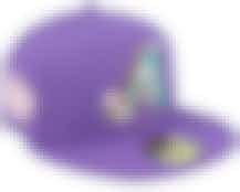 Arizona Diamondbacks 59FIFTY Sidepatchbloom Purple Fitted - New Era