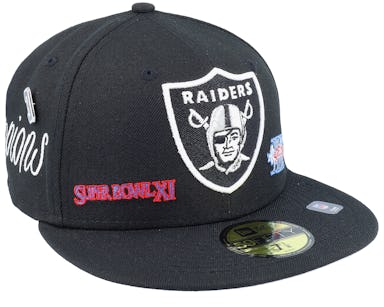 Las Vegas Raiders New Era Historic Champs 59FIFTY Fitted Hat - Black