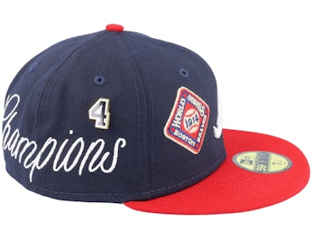 Atlanta Braves 59FIFTY Historic Champs Navy/Red Fitted