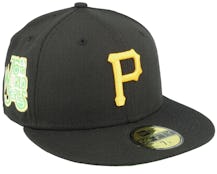 Pittsburgh Pirates 59FIFTY Citruspop Black/Lime Fitted - New Era