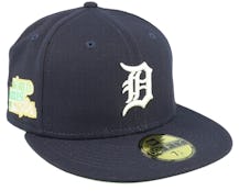 Detroit Tigers 59FIFTY Citruspop Navy/Lime Fitted - New Era