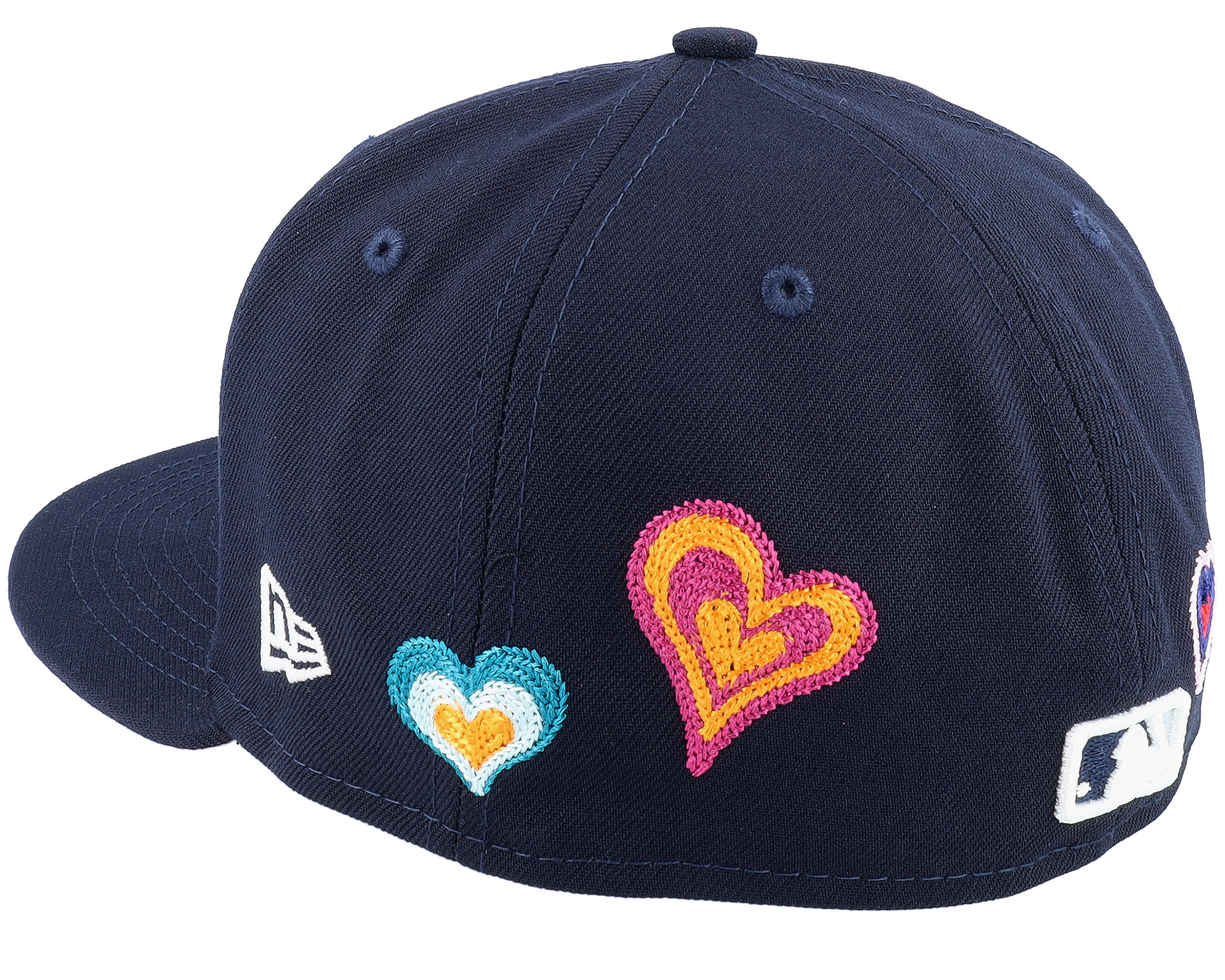 Heart New York Fitted Hat Pink Brim New York Yankees 59FIFTY