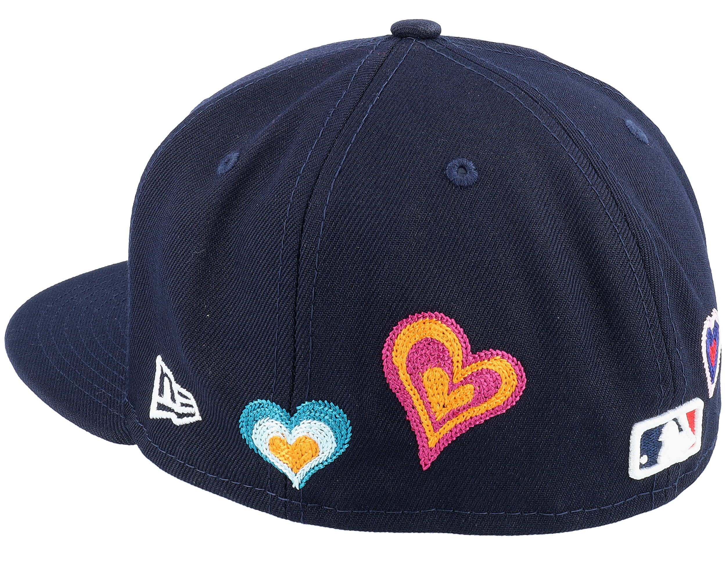 Atlanta Braves 59FIFTY Chainstitchheart Navy Fitted