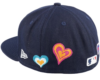 Atlanta Braves 59FIFTY Chainstitchheart Navy Fitted