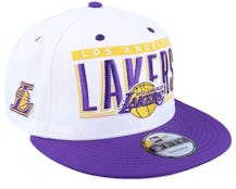 New Era LA Lakers NBA Colour Block shorts, black, purple and yellow