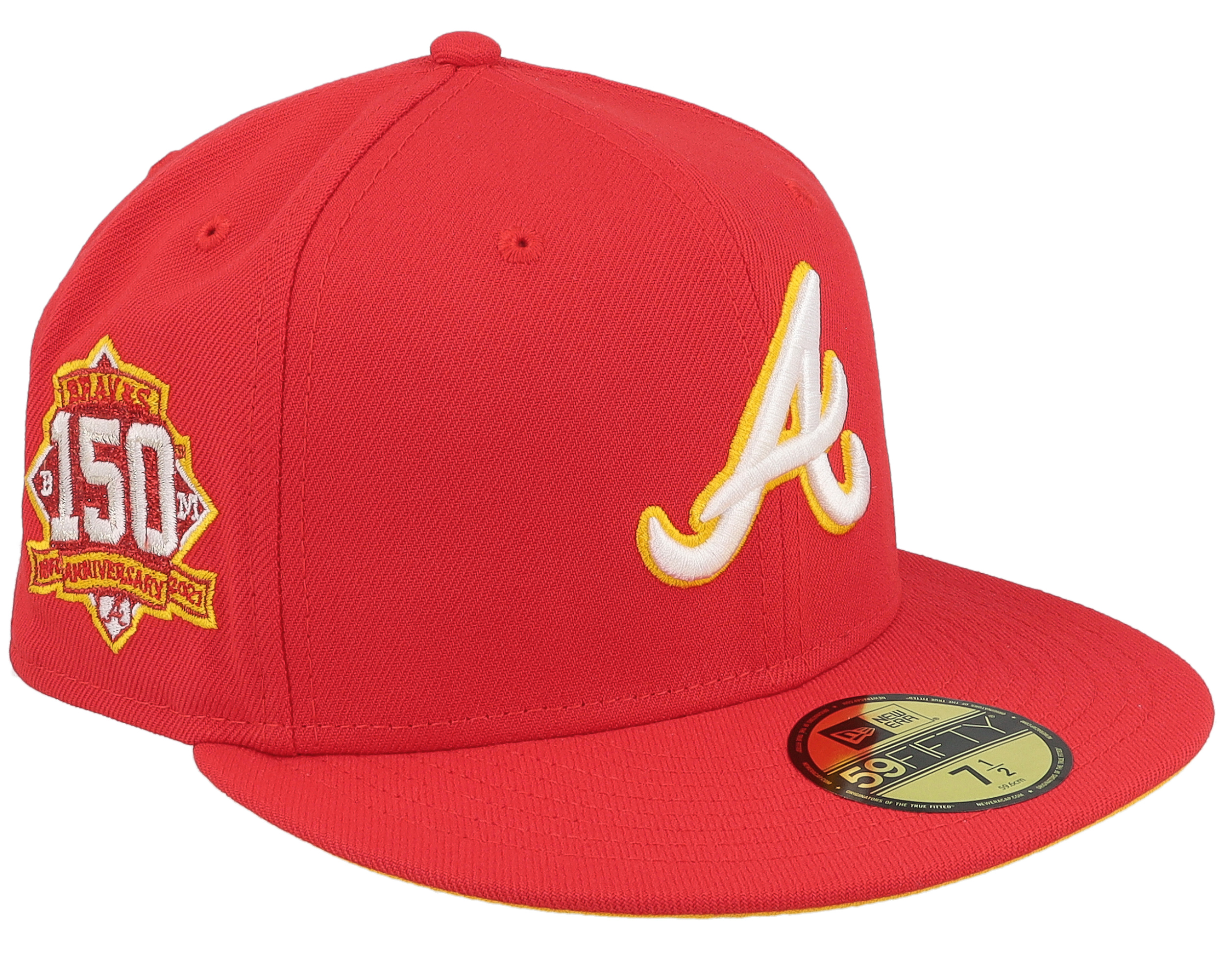 Atlanta Braves Roulette 59FIFTY 150th Anniversary Red/Yellow