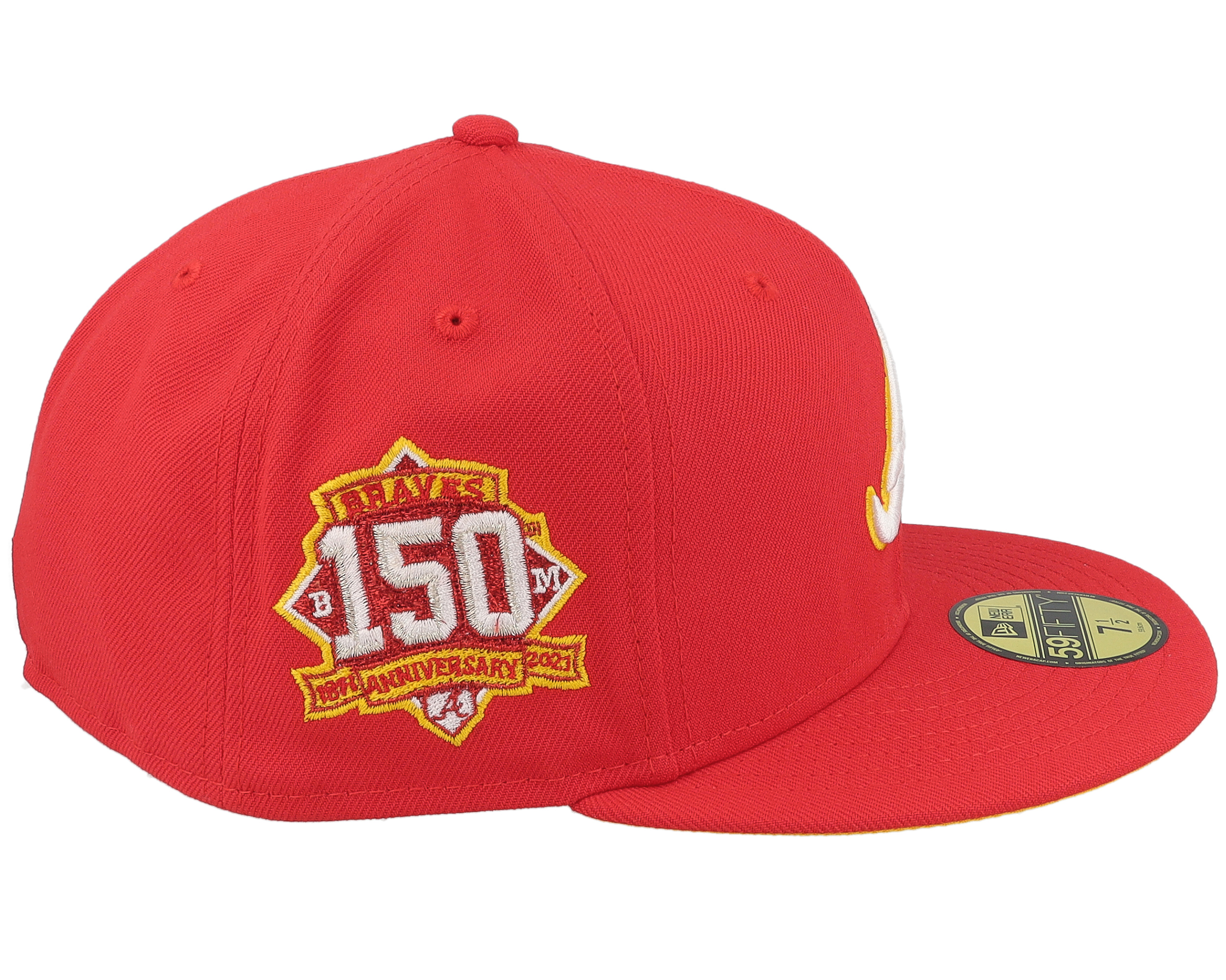 Atlanta Braves Roulette 59FIFTY 150th Anniversary Red/Yellow