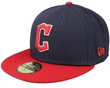Cleveland Guardians MLB Ac Perf Emea Navy/Red Fitted - New Era