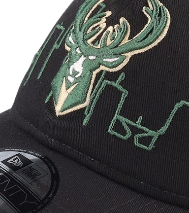 Milwaukee Bucks 9TWENTY NBA Tip Off 22 Black Dad Cap - New Era