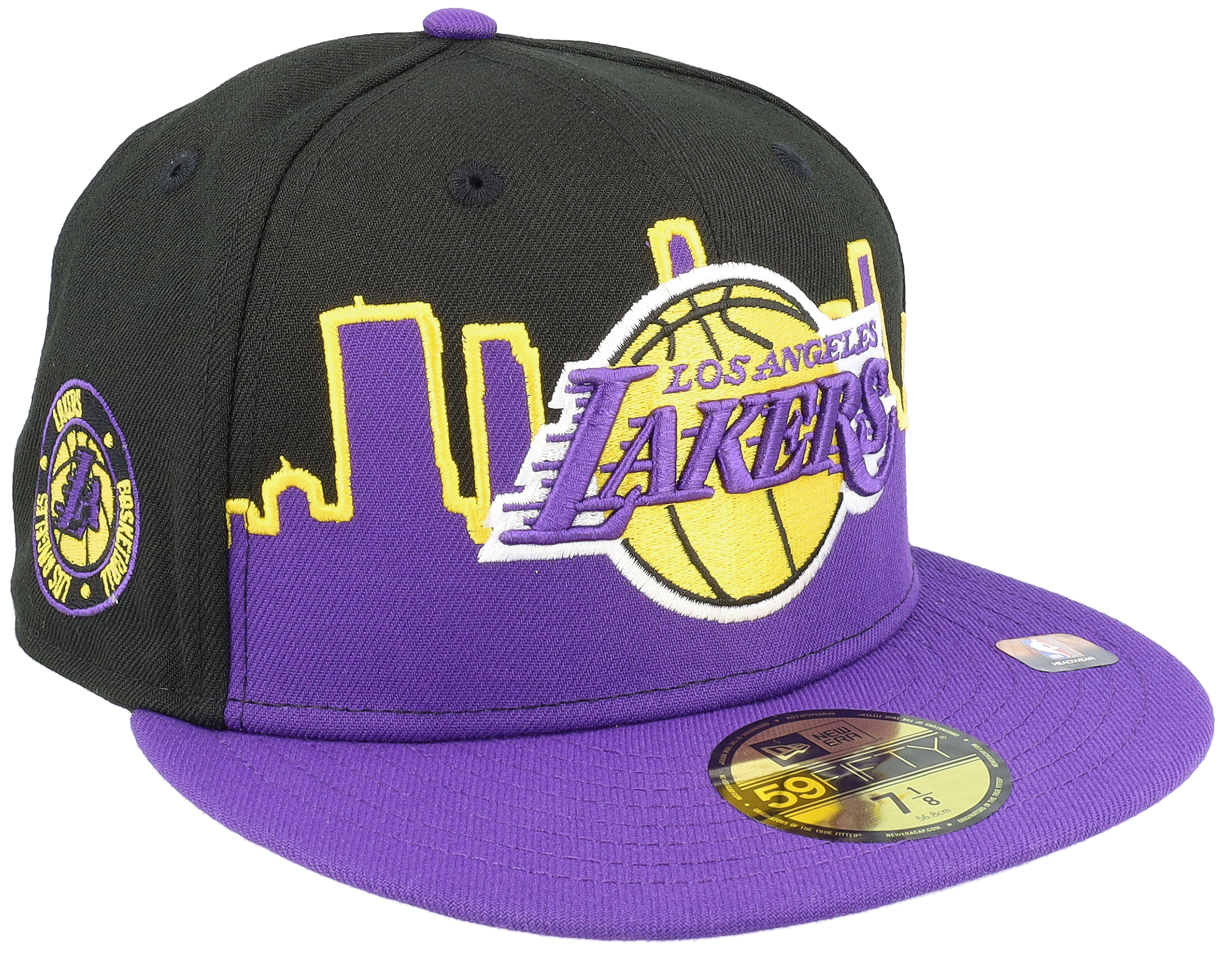 Los Angeles Lakers 59FIFTY NBA Tip Off 22 Black/Purple Fitted New Era cap 