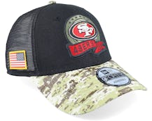 San Francisco 49ers M 9FORTY NFL Salute To Service 22 Black/Camo Trucker - New Era