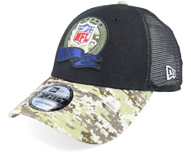 M 9FORTY NFL Salute To Service 22 Black/Camo Trucker - New Era cap