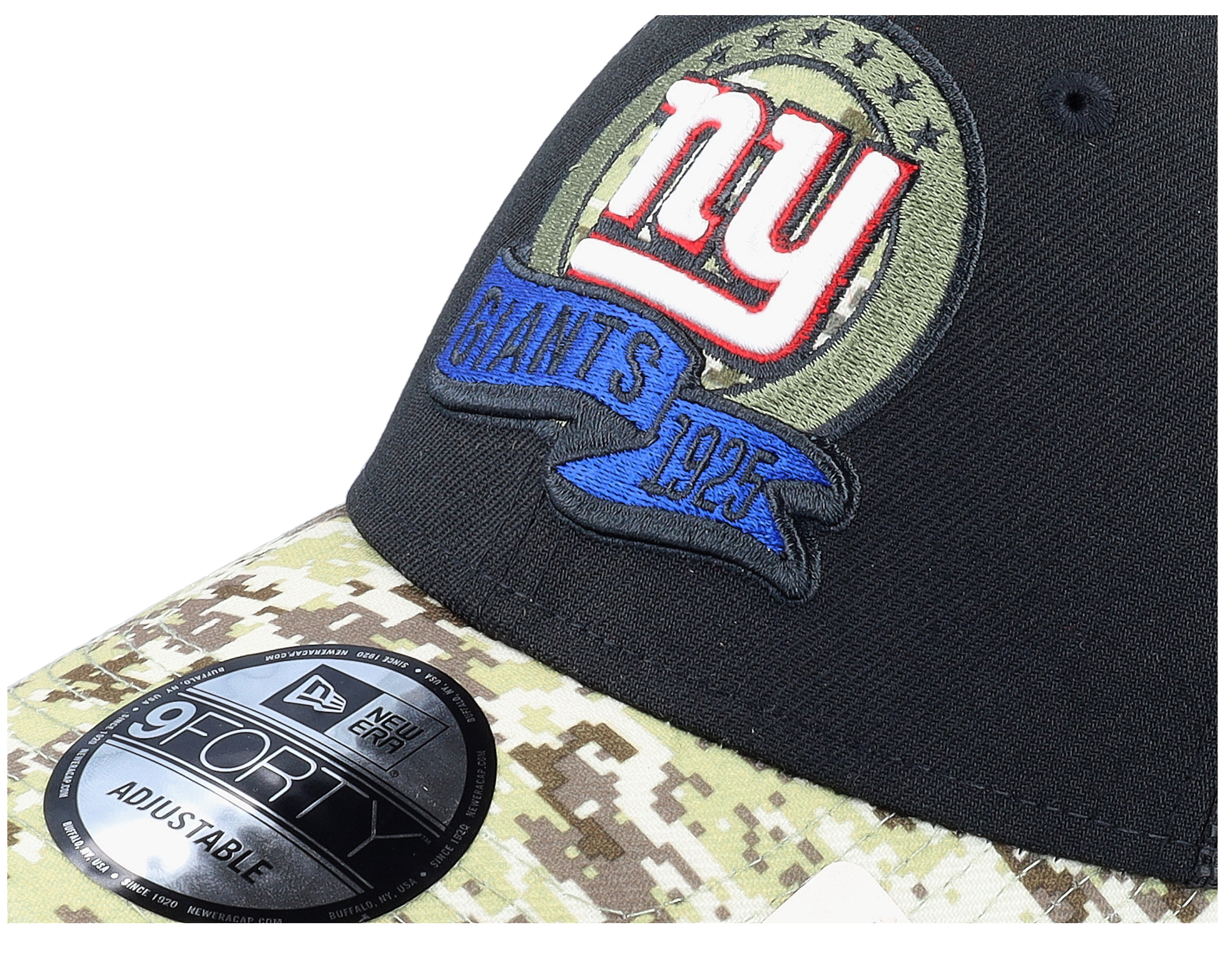 New York Giants M 9FORTY NFL Salute To Service 22 Black/Camo Trucker