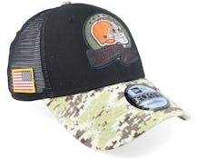 Cleveland Browns M 9FORTY NFL Salute To Service 22 Black/Camo Trucker - New Era