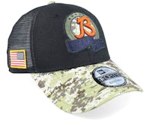 Chicago Bears M 9FORTY NFL Salute To Service 22 Black/Camo Trucker - New Era