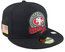 San Francisco 49ers M 59FIFTY NFL Salute To Service 22 Black/Camo Fitted - New Era