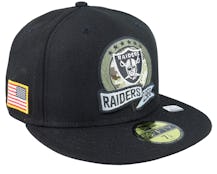 Las Vegas Raiders M 59FIFTY NFL Salute To Service 22 Black/Camo Fitted - New Era