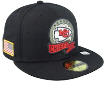 Kansas City Chiefs M 59FIFTY NFL Salute To Service 22 Black/Camo Fitted - New Era