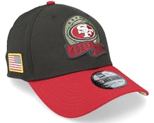 San Francisco 49ers M 39THIRTY NFL Salute To Service 22 Black/Red Flexfit - New Era