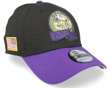 Minnesota Vikings M 39THIRTY NFL Salute To Service 22 Black/Purple Flexfit - New Era
