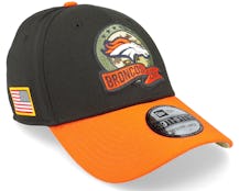 Denver Broncos M 39THIRTY NFL Salute To Service 22 Black/Orange Flexfit - New Era