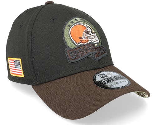 Cleveland Browns M 39THIRTY NFL Salute To Service 22 Black/Brown Flexfit - New Era