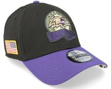 Baltimore Ravens M 3930 NFL Salute To Service 22 Black/Purple Flexfit - New Era