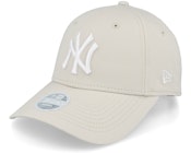 New York Yankees Womens League Essential 9FORTY Stone/White Adjustable