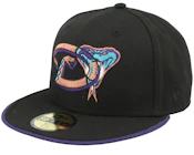 Arizona Diamondbacks Team Colour Split 59FIFTY Ari Black Fitted