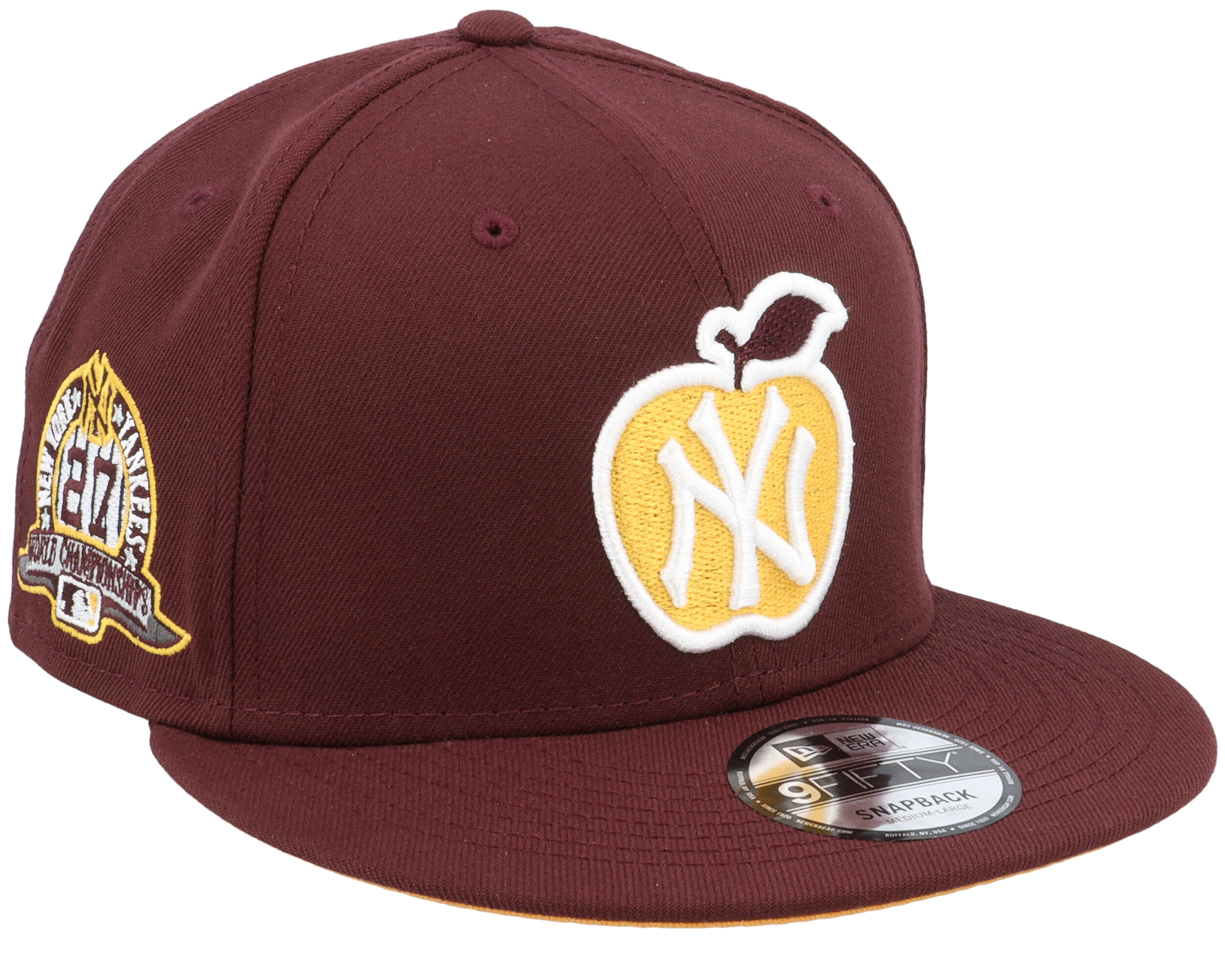 New York Yankees Ny Apple 9FIFTY Maroon Snapback - New Era 棒球帽