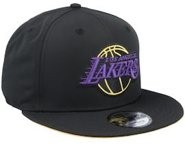 Los Angeles Lakers Neon Pack 9FIFTY Black Snapback - New Era