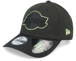 Los Angeles Lakers Neon Pack 2 9FORTY Black Adjustable - New Era