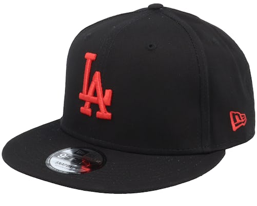New Era 9fifty Los Angeles Dodgers CUSTOM Black On Black Snapback Cap Hat 