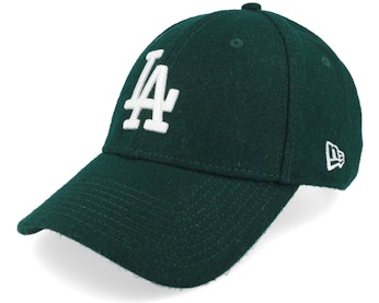 Los Angeles Dodgers Melton Wool Essential 9FORTY Dark Green/White