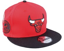Chicago Bulls All Over Patch 9FIFTY Red/Black Snapback - New Era