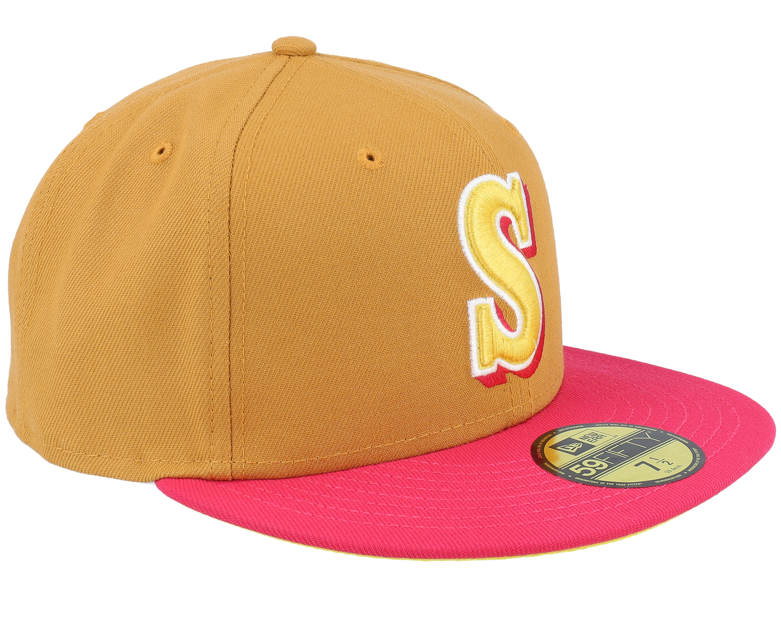 Seattle Mariners Glamour Pack 59FIFTY Panama Tan/Pink/Yellow