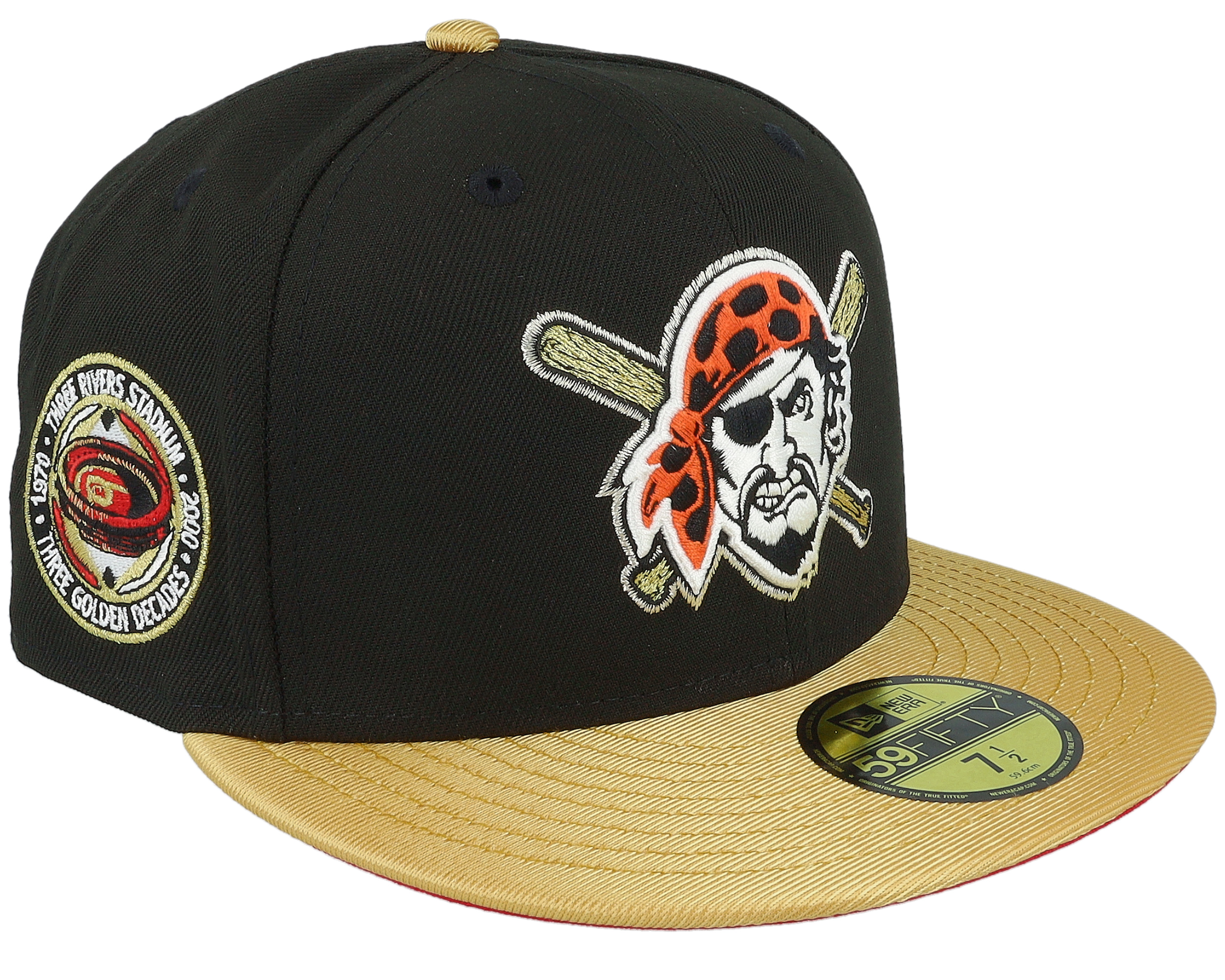 Pittsburgh Pirates Golden Royale 59FIFTY Black/Metal Gold Fitted