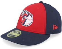 Cleveland Guardians Low Profile 59FIFTY Red/Navy Fitted - New Era
