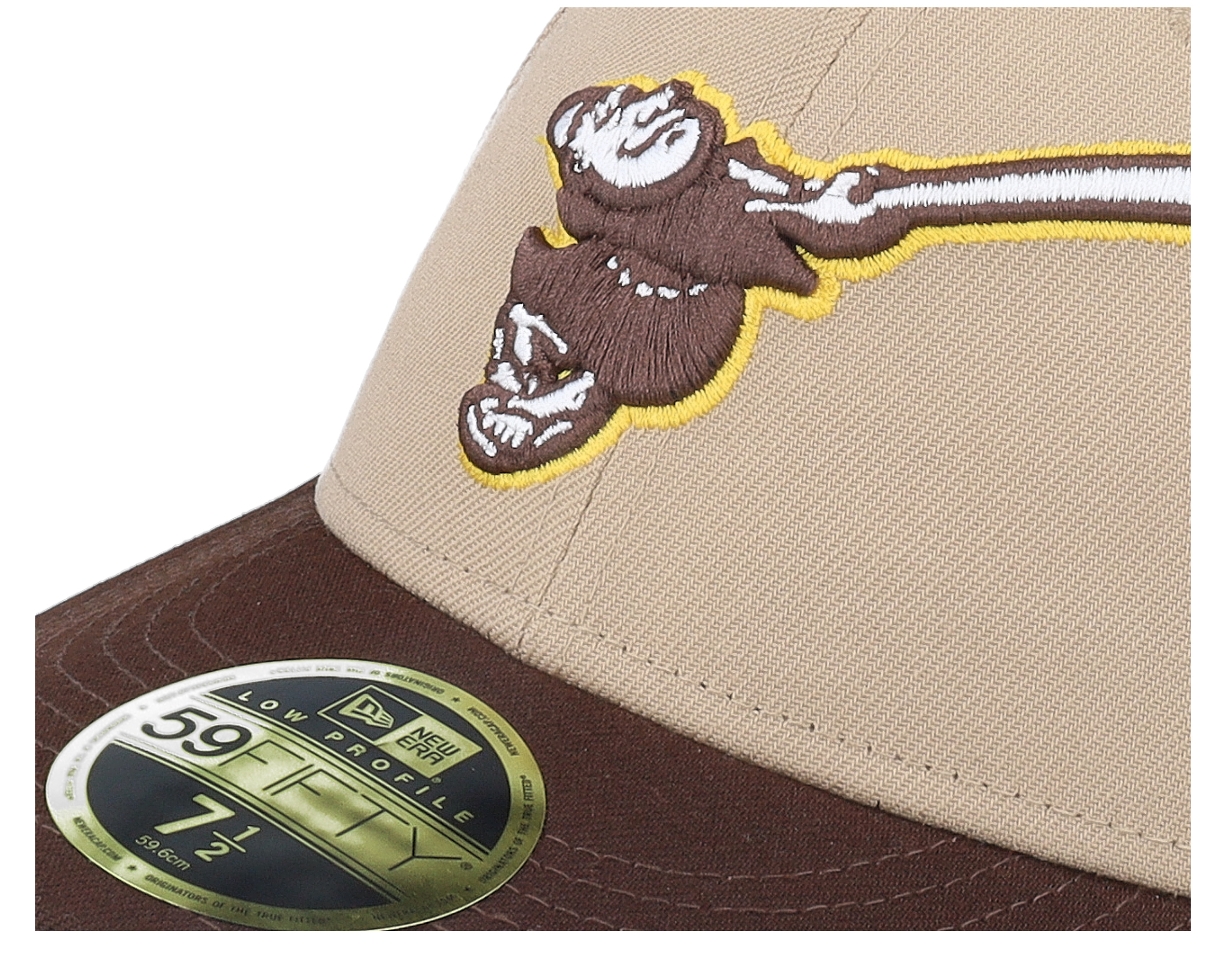 San Diego Padres Low Profile 59FIFTY Camel/Brown Fitted - New Era