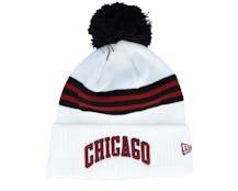 Chicago Bulls Knit NBA City Edition 22 White Pom - New Era