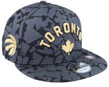 Toronto Raptors M 9FIFTY NBA City Edition 22 Black Snapback - New Era
