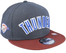 Oklahoma City Thunder M 9FIFTY NBA City Edition 22 Charcoal/Brown Snapback - New Era