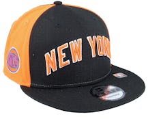 New York Knicks M 9FIFTY NBA City Edition 22 Black/Orange Snapback - New Era