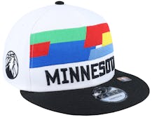 Minnesota Timberwolves M 9FIFTY NBA City Edition 22 White/Black Snapback - New Era