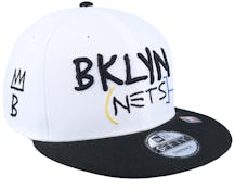 Brooklyn Nets M 9FIFTY NBA City Edition 22 White/Black Snapback - New Era